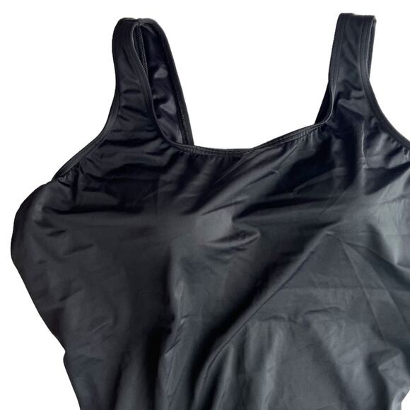 Lands' End Black One Piece Swimsuit 22W DD - Picture 6 of 6
